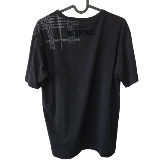 Burberry London Men’s Medium T-Shirt – Black w/ Embossed Logo – Made in England - Picture 5 of 8